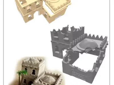 modular arabic building set -stl file- 3D print model