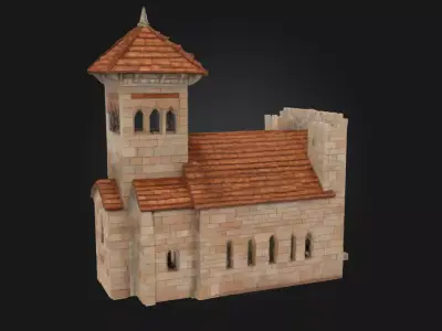Stone Chapel Replica  Faith Carved in Stone 3D model