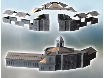 Museum of Modern Art with Bell Tower Arnhem Netherlands - World  3D print model