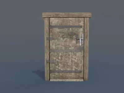 Medieval Door Pop 3D model