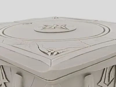 Arcane Ritual Altar for 3D print 3D model