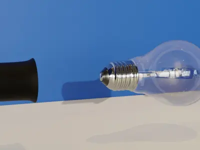Bulb and Mounting Socket 3D model