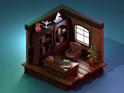 cabinet room 3D model