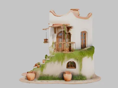 House Model Low-poly 3D model get