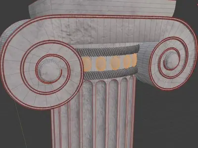 Greek Columns Pack 3D model