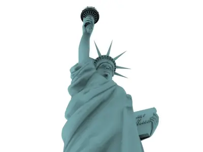  3d printed model of the Statue of Liberty  3D print model