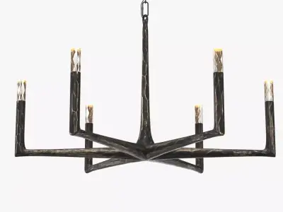 Thaddeus Round Chandelier 3D model