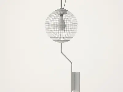 Brass Wall Lamp 3D model