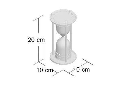 Wolken Hourglass 3D model