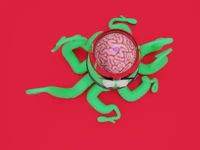 Mark Chang Low-poly 3D model