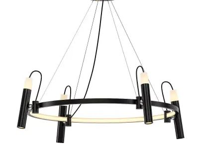BECKY chandelier with four lights 3D model