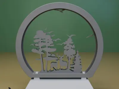 LIGHT DESK DECORATION 3D print model