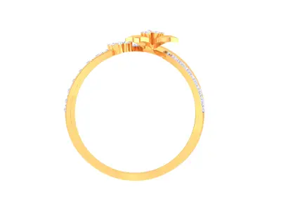 Women Ring  Render 3dm STL OBJ FBX Details 3D print model 314