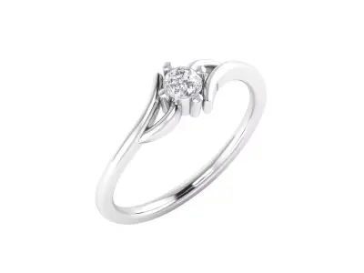 Women Ring Render 3dm STL MTL SLC JCD OBJ FBX Details 3D print model 19