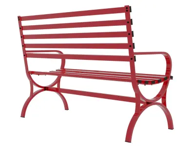 Bench Low-poly 3D model get