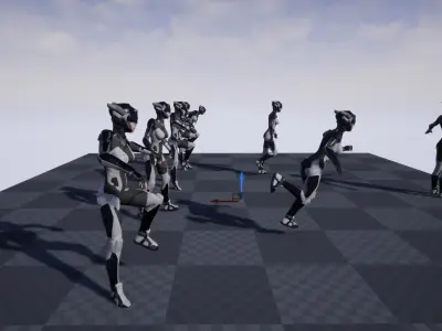 girl sci fi Low-poly 3D model