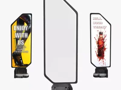 Sci-fi Billboard Sign v3 Low-poly 3D model