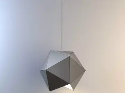 geometric ceiling light Low-poly 3D model