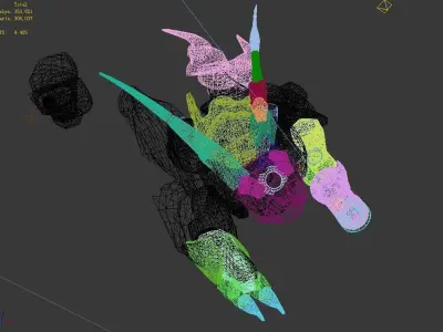 Mechanical corpse 01 3D model