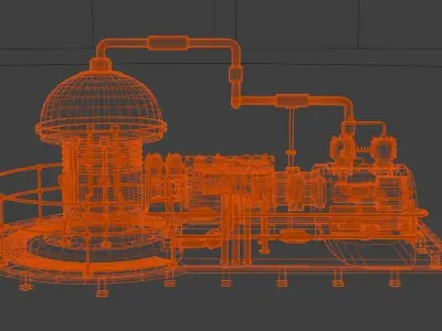 Old Sci-fi Generator 3D model
