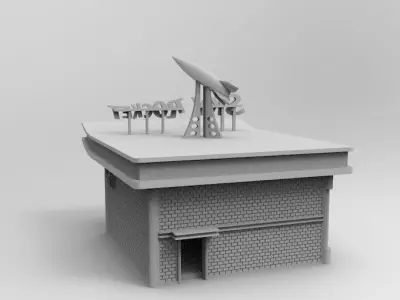 Sky Rocket Gas Station by WOW Buildings   3D print model