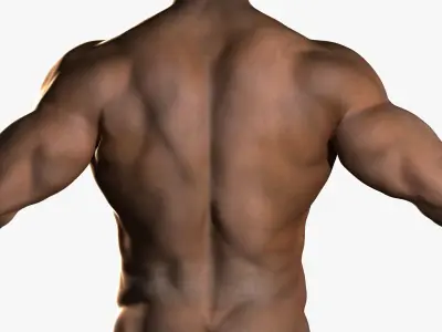 African American Male Body 3D model