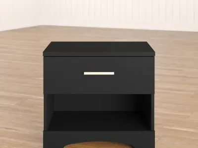 Gramercy Drawer Nightstand 3D model