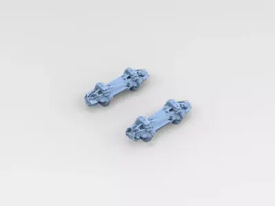 Sci fi squid gate particle accelerator fuse Low-poly 3D model