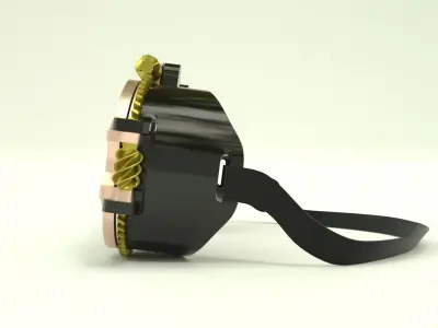 Stempunk automatic glasses 3D model