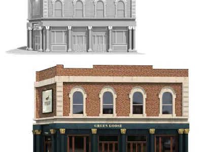 Building06-Green Goose 3D model