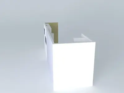Bikinis building with two windows Free 3D model