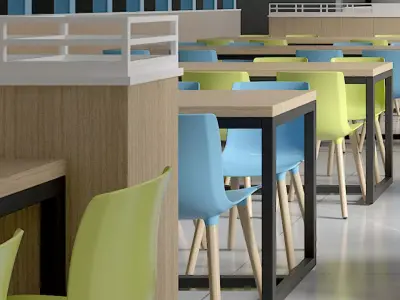 restaurant interior 3D model