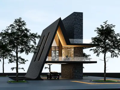 Lima 3D House Exterior Model Download By Al Ghazi Design Studio 3D model