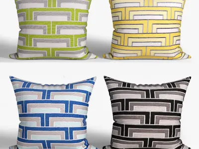 25 Decorative set pillow 3D model