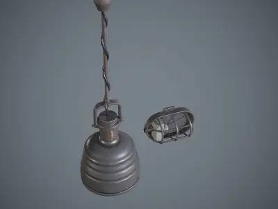 Lamps Pack Low-poly 3D model