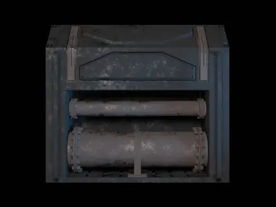 Research control room 3D model