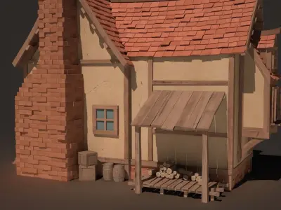 Fantasy House 3D model