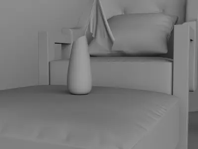 yellow room  3D model purchase