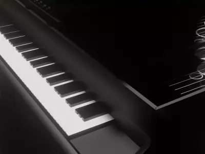 Grand piano 3D model