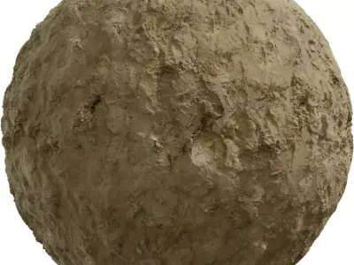 Soft Mud With Footprints PBR Texture  Texture