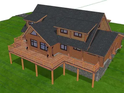 Creative Design-Holiday Cabin-090 3D model