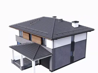 Villa 03 House Cottage Home Building 3D model