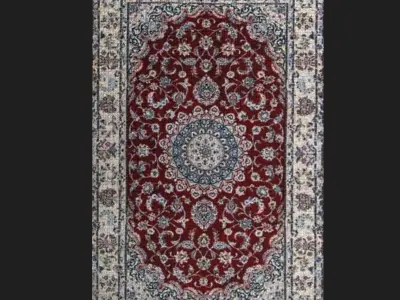 Persian Carpet Design Three Low-poly 3D model