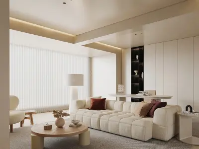 apartment interior scenes       3D model 5