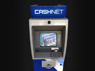 ATM Machine Low-poly 3D model