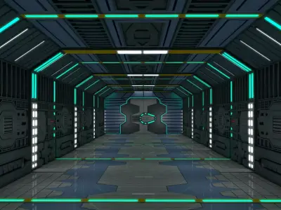 Sci Fi Corridor  3D model