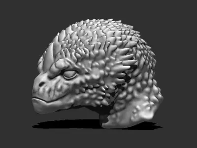 Alien Bust 10 - 3D Printable Model - STL File Ready for Printing 3D print model
