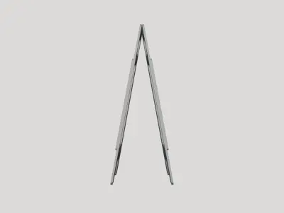 Caution Sign Board - Geometry Only No Textures No Materials 3D model