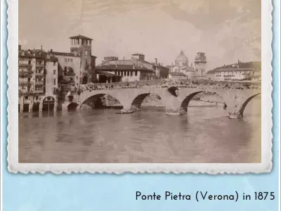 Pietra Bridge Verona Italy - World War Two Second WWII Front Eas 3D print model