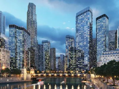 Archmodels vol 271 for 3dsmax - collection of skyscrapers 3D model